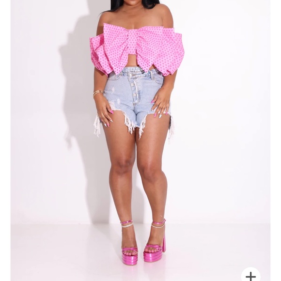 2 NEW Bundle deal | Bow on top | Pink & White! - Picture 2 of 5